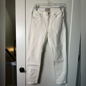 Everlane Mid-Rise Skinny Jean White Denim Pure White‎ Casual Business Summer 29R